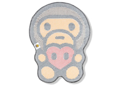 BAPE Baby Milo Heart Rug Brown
