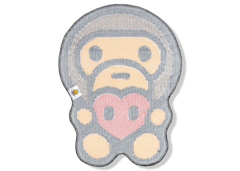 BAPE Baby Milo Heart Rug Brown