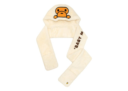 BAPE Baby Milo Hood Scarf Cream