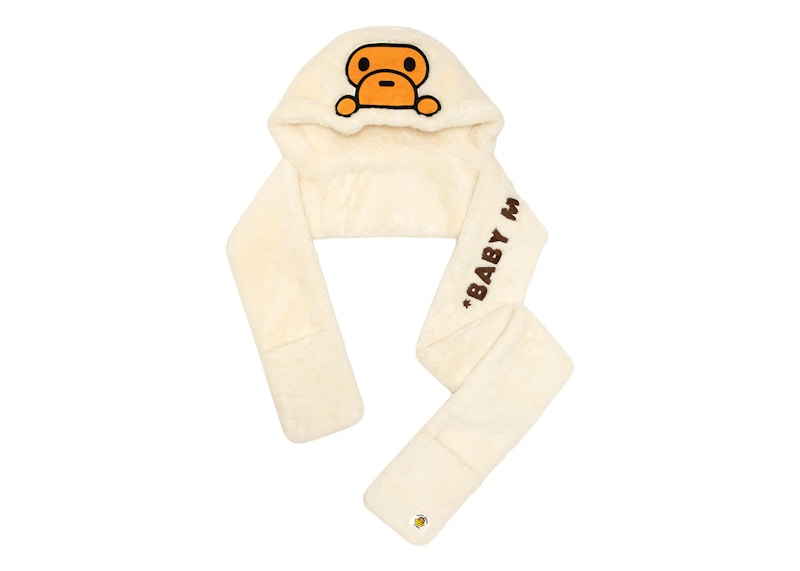 BAPE Baby Milo Hood Scarf Cream