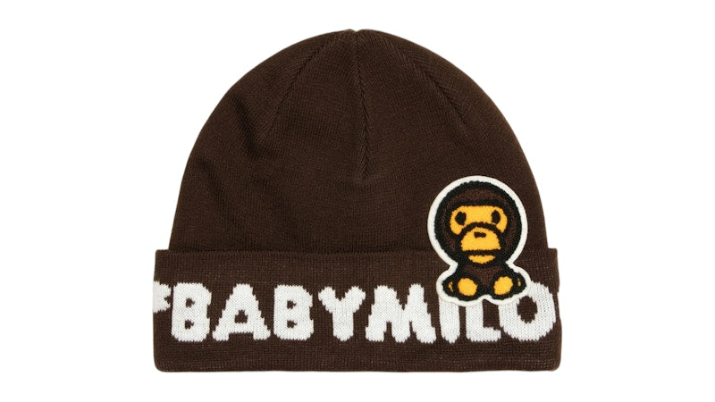 BAPE Baby Milo Knit Cap Brown