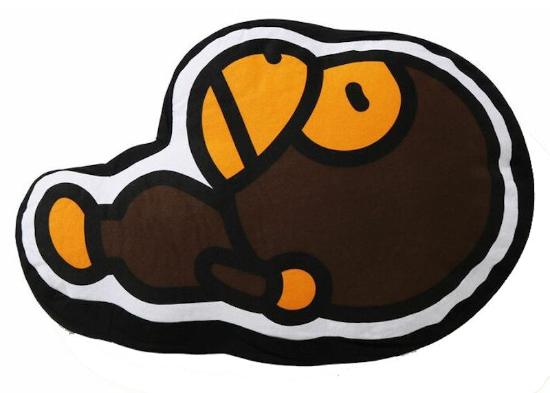 BAPE Baby Milo Logo Cushion Brown