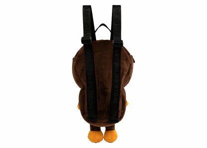 BAPE Baby Milo Plush Backpack Brown