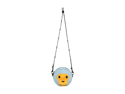 BAPE Baby Milo Plush Crossbody Bag Denim