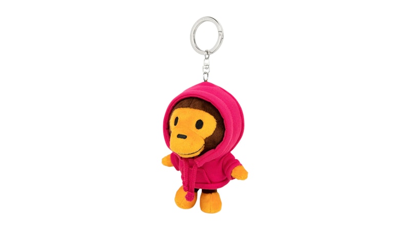 BAPE Baby Milo Plush Doll Keychain Bright Red