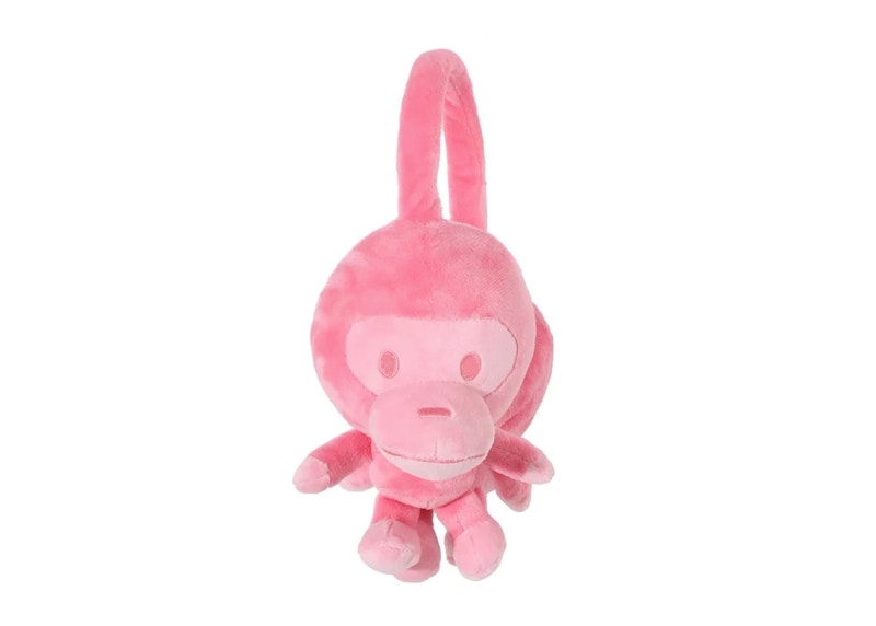BAPE Baby Milo Plush Ear Muffs Pink