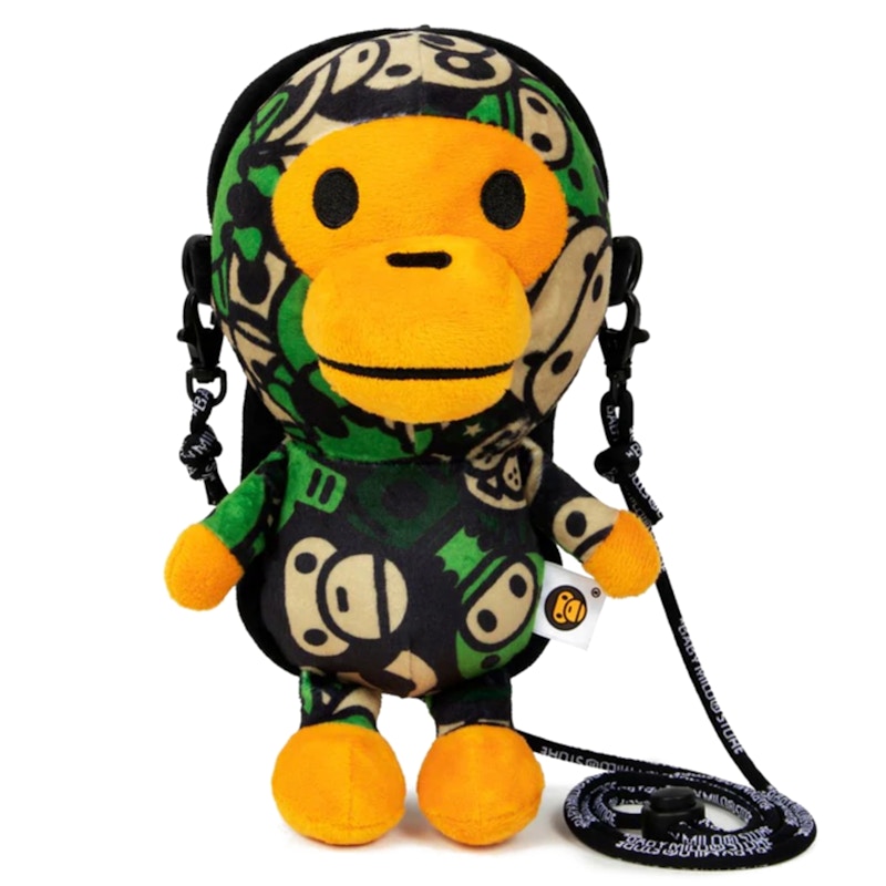 BAPE Baby Milo Plush Mobile Bag Green