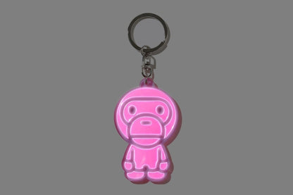 BAPE Baby Milo Reflective Keychain Pink