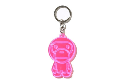 BAPE Baby Milo Reflective Keychain Pink