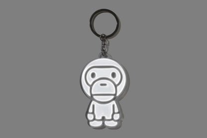 BAPE Baby Milo Reflective Keychain White