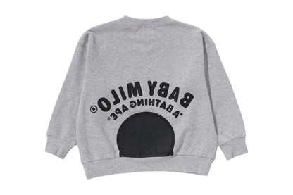 BAPE Baby Milo Relaxed Fit Crewneck Sweatshirt Grey