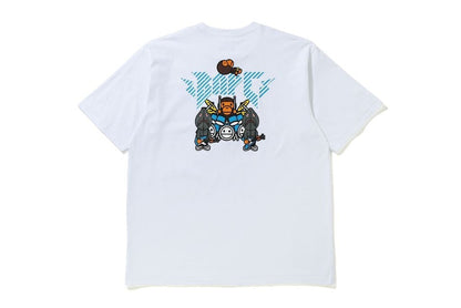 BAPE Baby Milo Rock Band Relaxed Fit Tee White