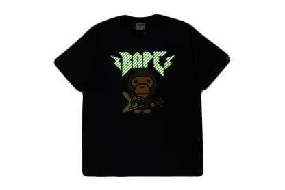 BAPE Baby Milo Rock Guitar Tee Black