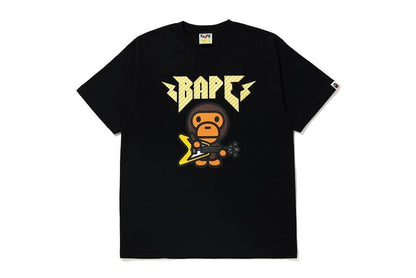 BAPE Baby Milo Rock Guitar Tee Black
