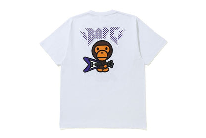 BAPE Baby Milo Rock Guitar Tee White