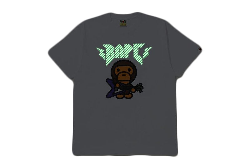 BAPE Baby Milo Rock Guitar Tee White