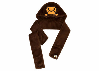 BAPE Baby Milo Scarf Brown