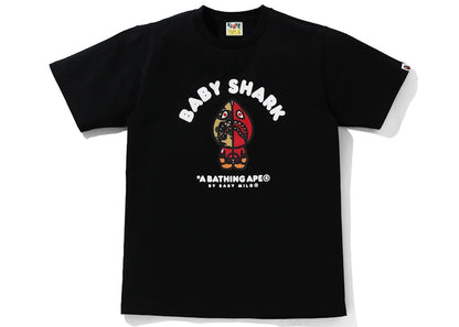 BAPE Baby Milo Shark College Tee Black/Red