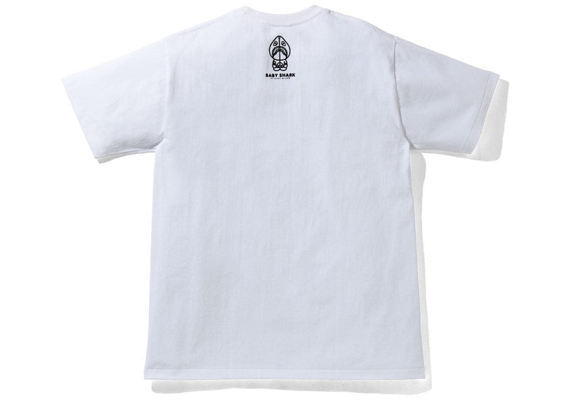 BAPE Baby Milo Shark College Tee White/Gray