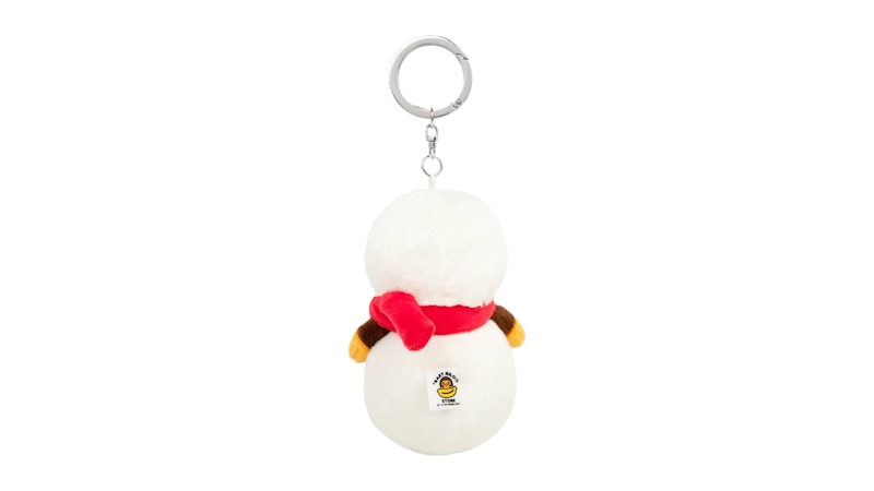 BAPE Baby Milo Snowman Plush Keychain White