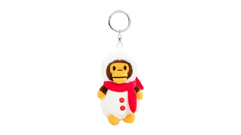 BAPE Baby Milo Snowman Plush Keychain White