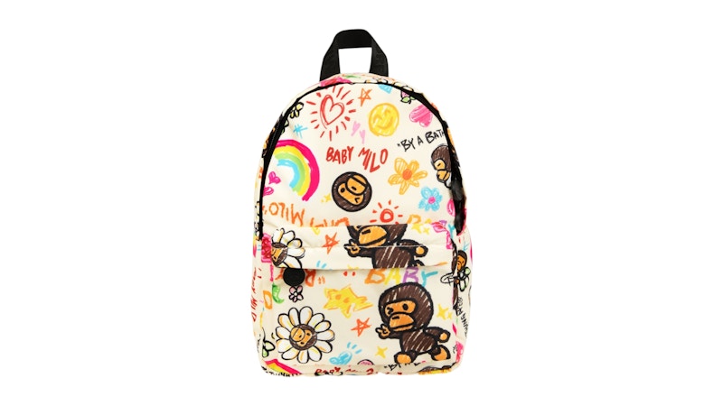 BAPE Baby Milo Soft Mini Backpack Cream