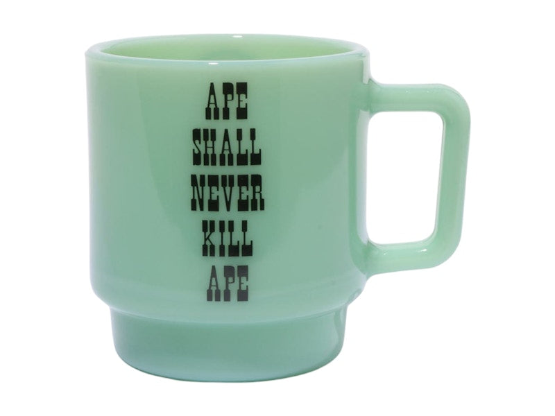 BAPE Baby Milo Stacking Milk Glass Green