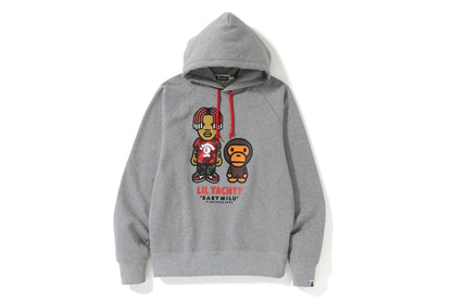BAPE Baby Milo x Lil Yachty Pullover Hoodie Grey