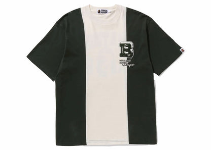 BAPE Badges Color Blocking Tee Ivory