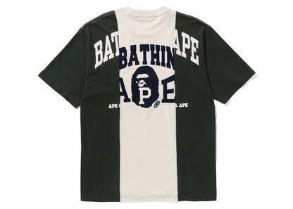 BAPE Badges Color Blocking Tee Ivory