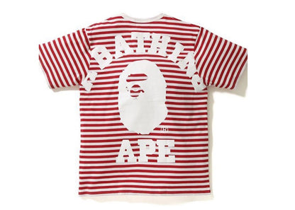BAPE Bape Big College Hoop Tee Red