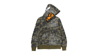 BAPE Bape/Joshua Vides Milo Face Full Zip Hoodie Green