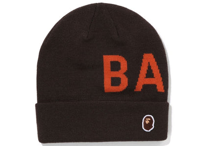 BAPE Knit Beanie Brown