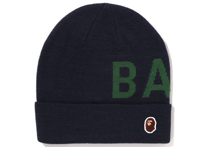 BAPE Knit Beanie Navy