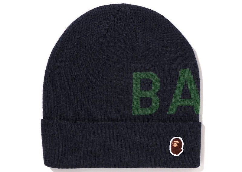BAPE Knit Beanie Navy