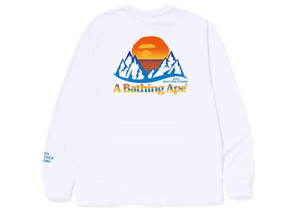 BAPE Bape Mountain L/S Tee (FW22) White