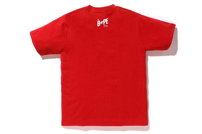 BAPE Bapesta One Point Tee Red