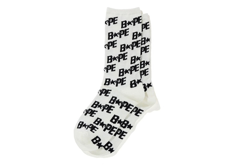 BAPE Bapesta Socks White