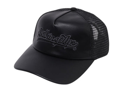 BAPE Baseball Logo Mesh Cap Black