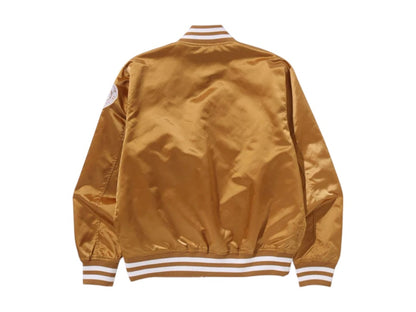 BAPE Baseball Varsity Jacket Beige