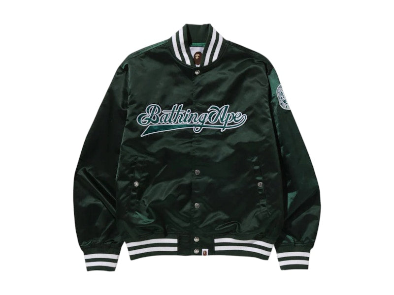BAPE Baseball Varsity Jacket Green