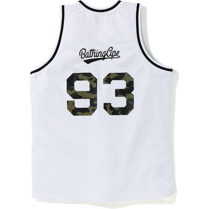 BAPE Basketball Tank Top White