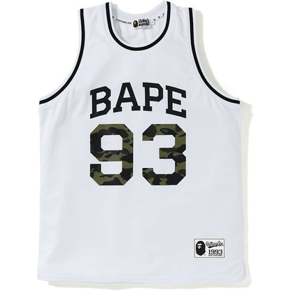 BAPE Basketball Tank Top White