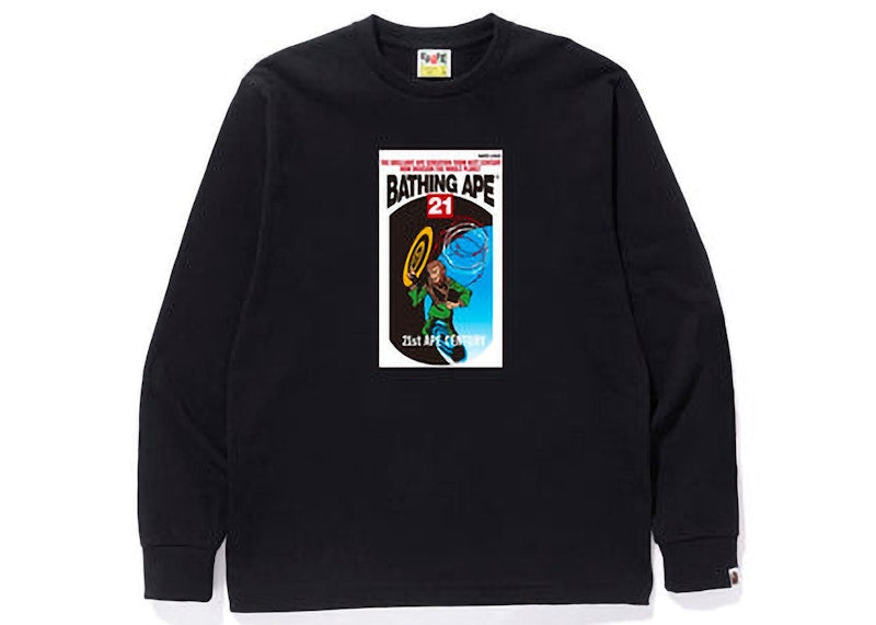 BAPE Bathing Ape Graphic L/S Tee Black