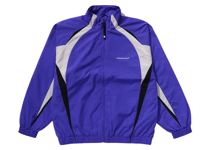 BAPE Bathing Ape Logo Nylon Track Jacket Purple