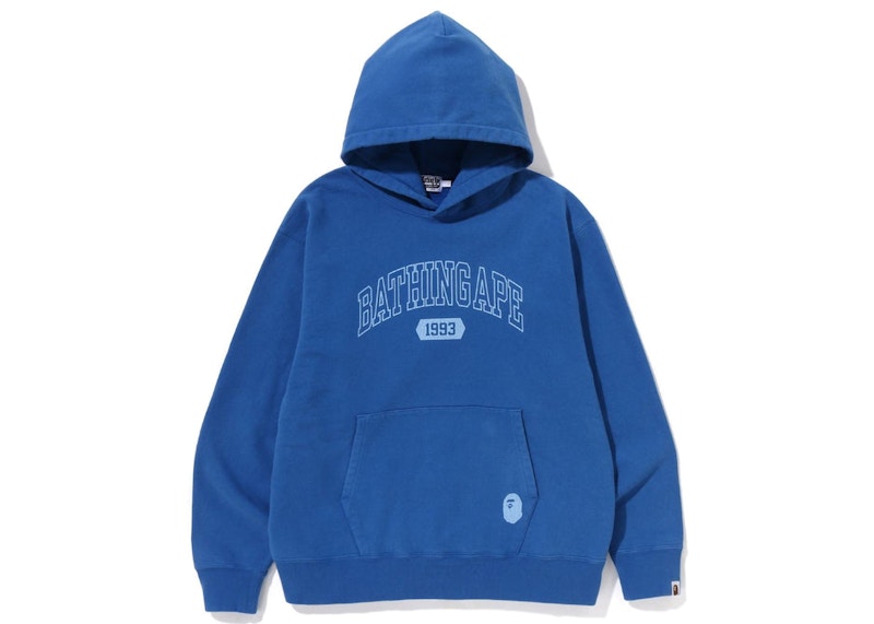 BAPE Batihng Ape Relaxed Fit Pullover Hoodie Blue