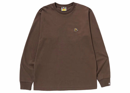 BAPE Bee One Point L/S Tee Brown