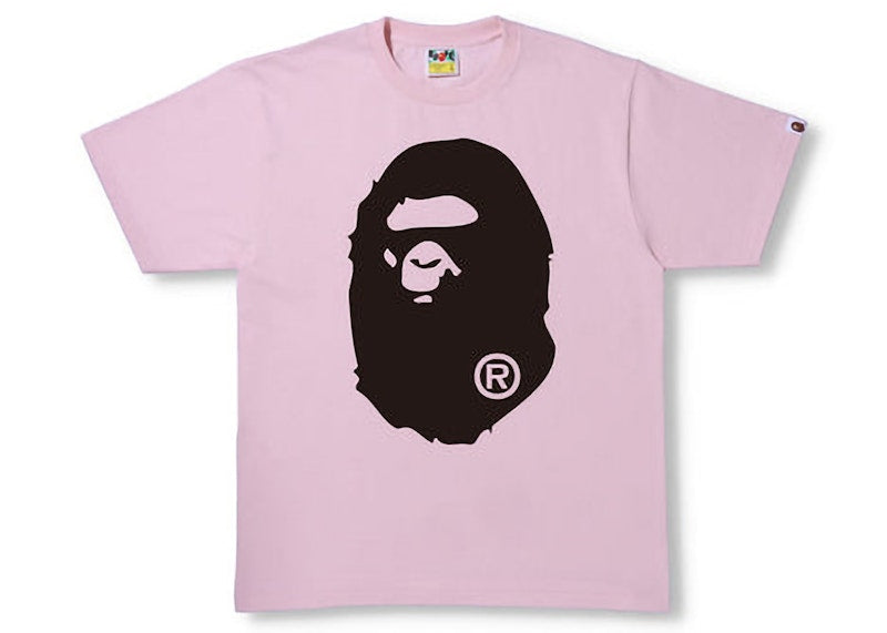BAPE Bicolor Big Ape Head Tee (SS22) Pink