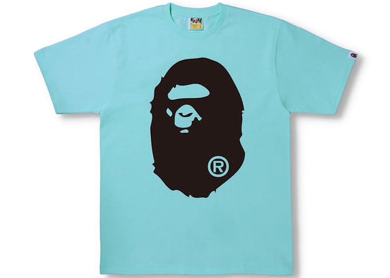BAPE Bicolor Big Ape Head Tee (SS22) Sax