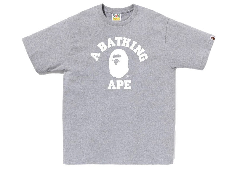 BAPE Bicolor College Tee Grey